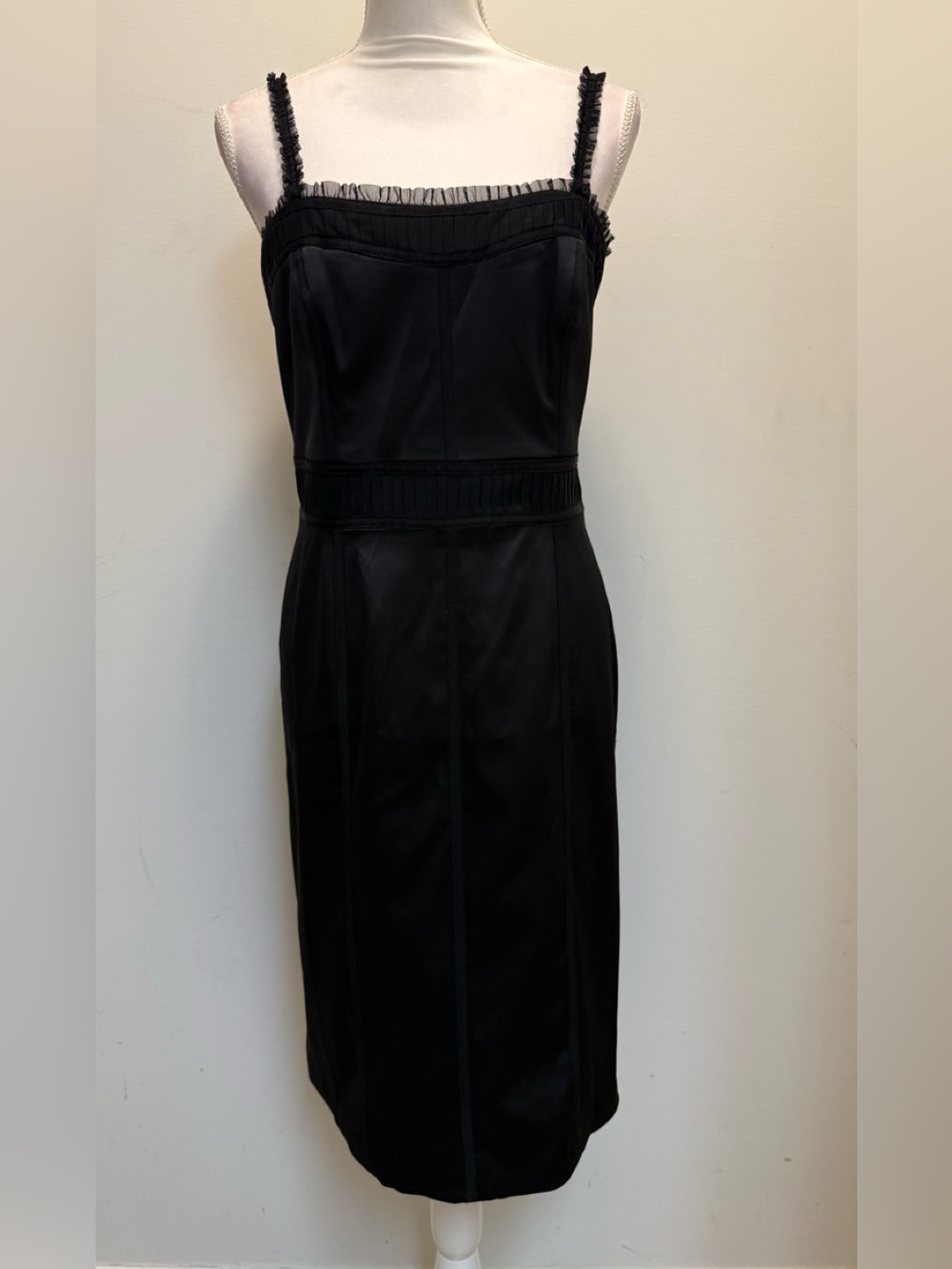 White House Black Market satin cocktail sheath dress-Size 12- NWOT - Picture 9 of 9